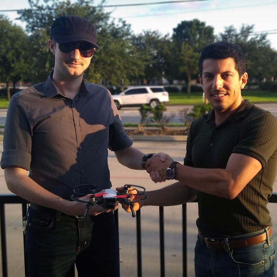 Niko and Frank after deciding to start a photography business using drone technology.